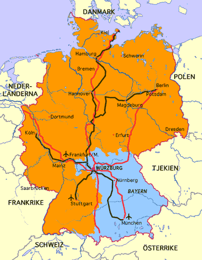 wurzburg karta Vägen till Würzburg wurzburg karta